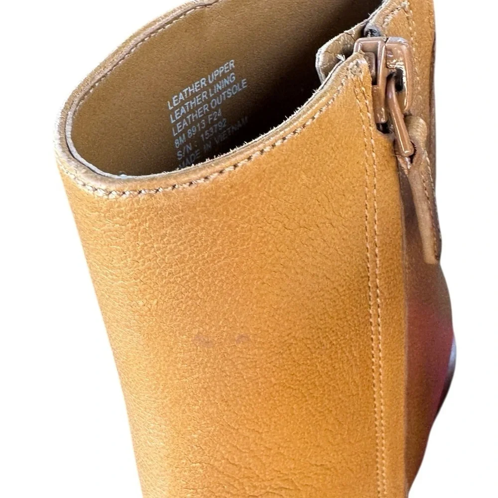 NIB TORY BURCH BROOKE STAMPED HEEL ROUND TOE LEATHER BOOTIE